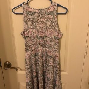 Pastel Disney Beauty and the Beast skater dress